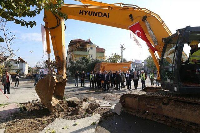 Pamukkale Fatih Mahallesi’nde Üst Yapı Çalışmaları Başladı