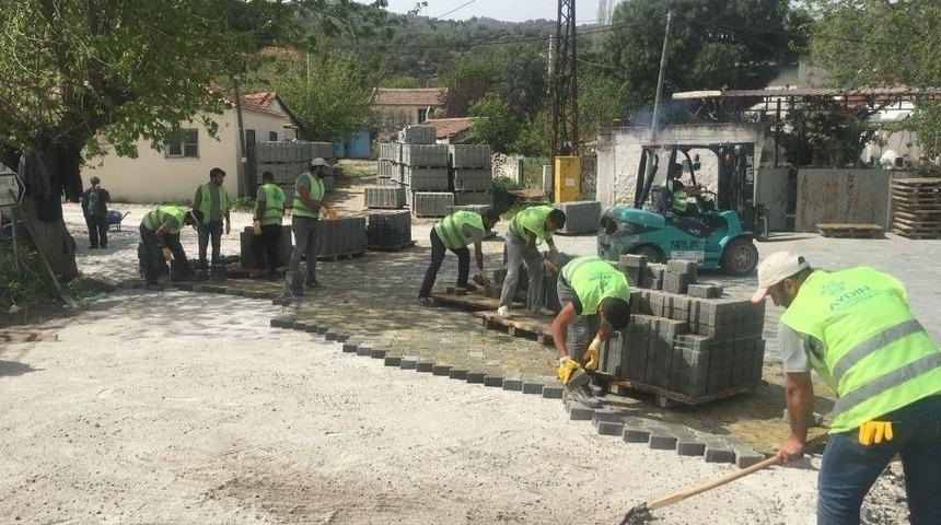 S&ouml;ke Karacahayıt&rsquo;ta Parke Kaplama &Ccedil;alışmaları Başladı