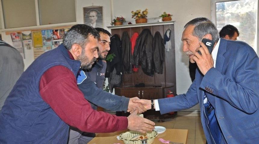 Başkan &Ouml;zdemir Sanayi Esnafıyla Yemekte Buluştu