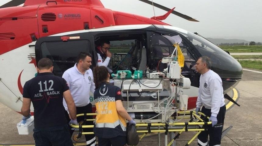 Kalp Hastası Bebek Hava Ambulansı İle Manisa&rsquo;ya Sevk Edildi