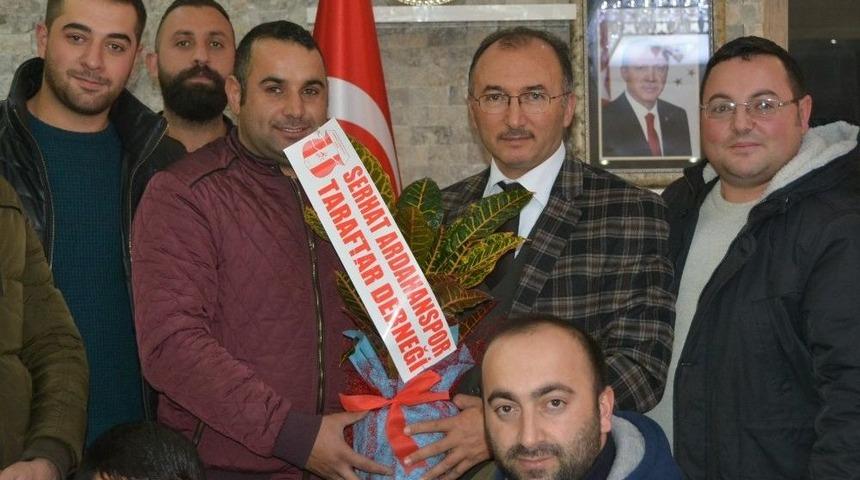 Serhat Ardahanspor Taraftar Derneği Başkan K&ouml;ksoy&rsquo;u Ziyaret Etti
