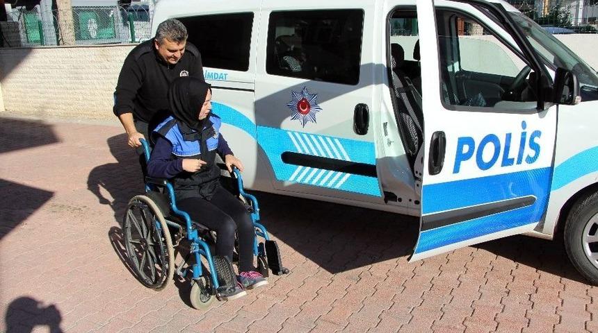 Engelli B&uuml;şra&rsquo;nın Hayaline Polis Yardımı