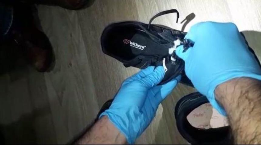 Ayakkabının Dilinden Eroin &Ccedil;ıktı