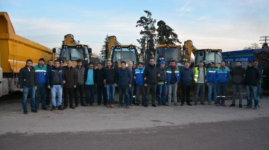 Kartepe Belediyesi Karla M&uuml;cadeleye Hazır