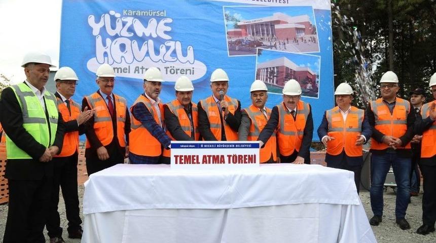 Karamürsel Yarı Olimpik Yüzme Havuzunun Temeli Atıldı