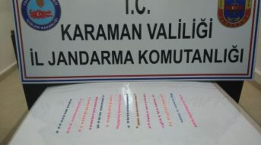 Karaman&rsquo;da Jandarmadan Uyuşturucu Hap Operasyonu