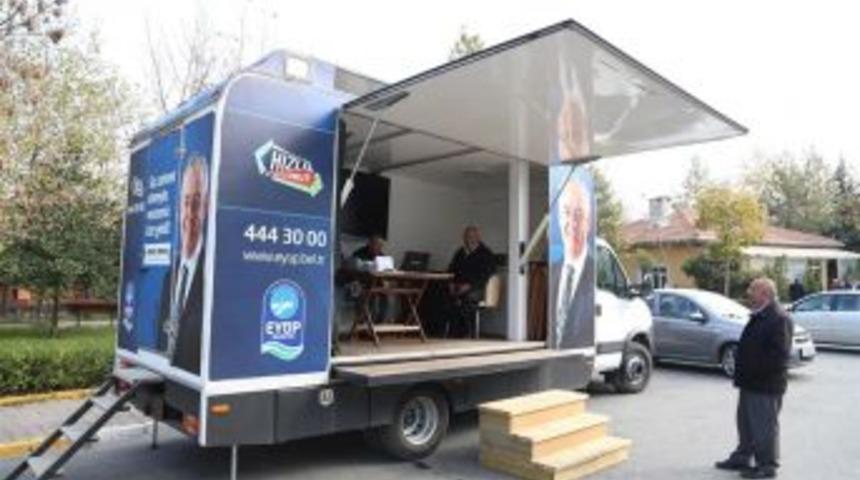 Ey&uuml;psultan&rsquo;da Mobil Vezne Aracı