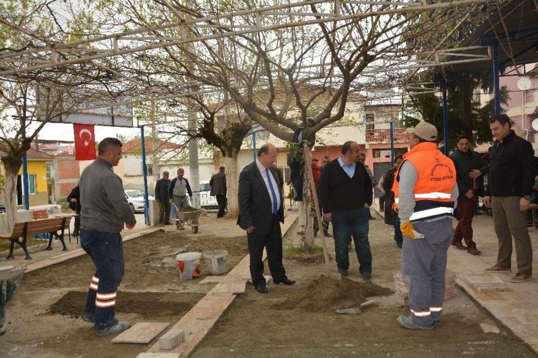 Başkan &Ouml;zakcan &Ccedil;alışmaları Yerinde İnceledi