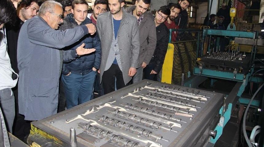Gen&ccedil; M&uuml;hendisler Sanayi Kuruluşlarını Geziyor