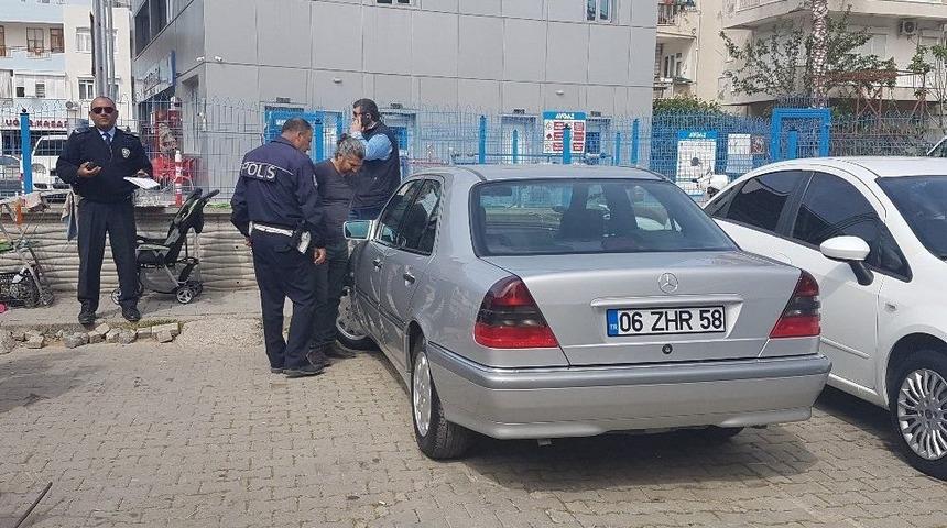 Antalya&rsquo;da İkiz Plakalı L&uuml;ks Otomobile El Konuldu