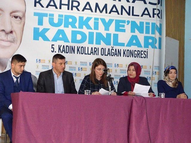 Ak Parti Hisarcık İlçe Kadın Kolları Başkanı Havva Özaydın Güven Tazeledi