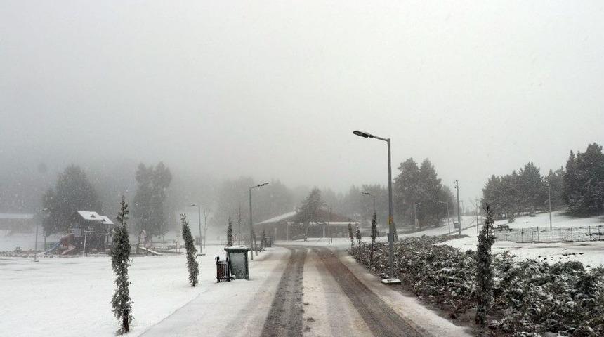 Denizli&rsquo;de Kar Yağışı