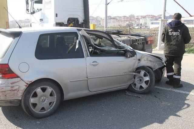 Tekirdağ’da Tır Parkları Kazaya Neden Oldu