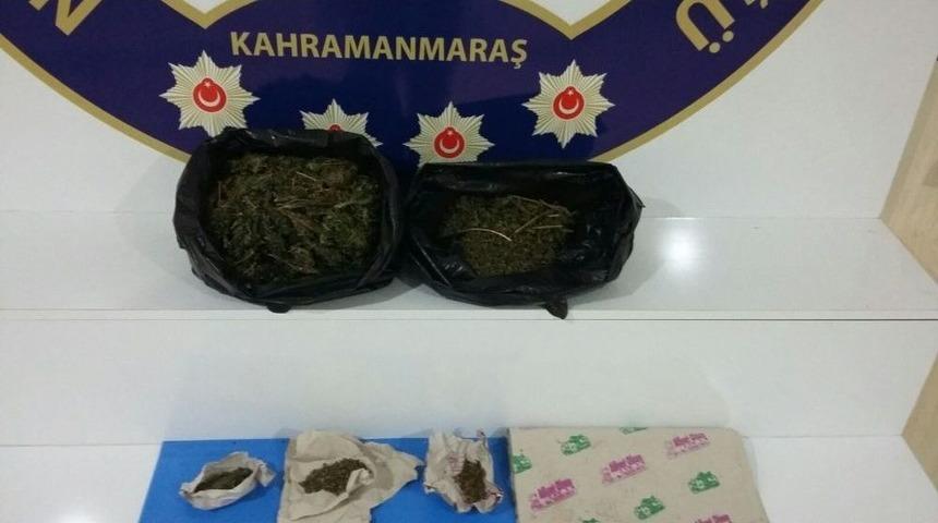 Kahramanmaraş&rsquo;ta D&ouml;nercide Esrar Ele Ge&ccedil;irildi