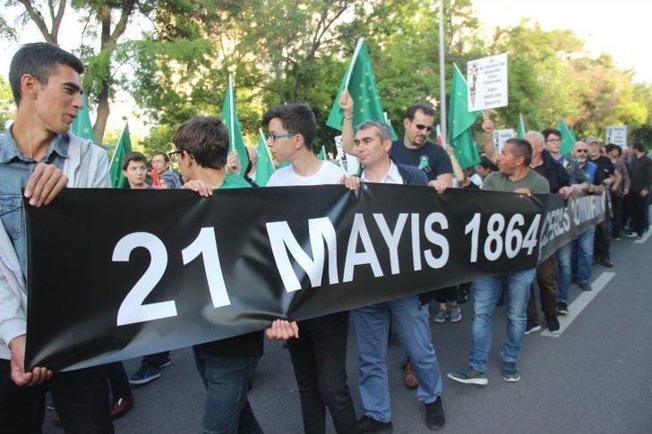 Sürgünün 154. Yılında Çerkezler Yürüyüş Düzenledi G1