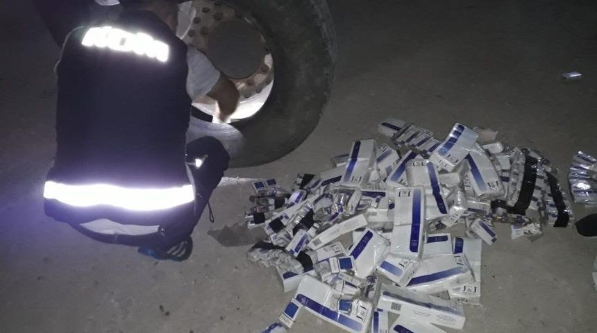 Kamyon Lastiklerinde Ka&ccedil;ak Sigara Sevkiyatı