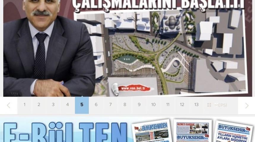 Van B&uuml;y&uuml;kşehirin Hizmet B&uuml;lteni E-dergi Oldu