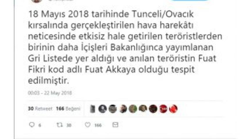 Gri Listedeki Ter&ouml;rist Fuat Akkaya &Ouml;ld&uuml;r&uuml;ld&uuml;