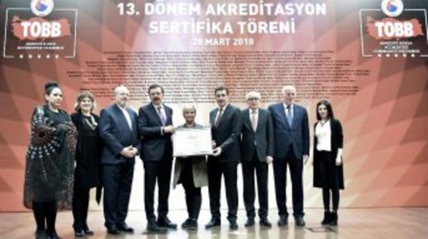 Tobb&rsquo;dan Aso&rsquo;ya 5 Yıldızlı A Sınıfı Akreditasyon Sertifikası