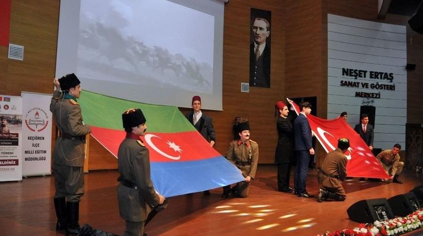 Bak&uuml; Fatihi Nuri Paşa Anıldı