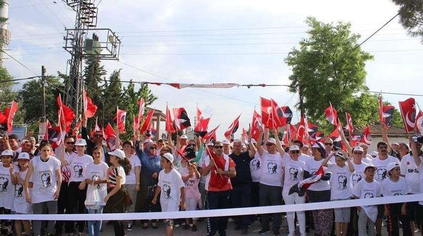 Atat&uuml;rk Koşusu Heyecanı Ergene&acute;de Yaşandı