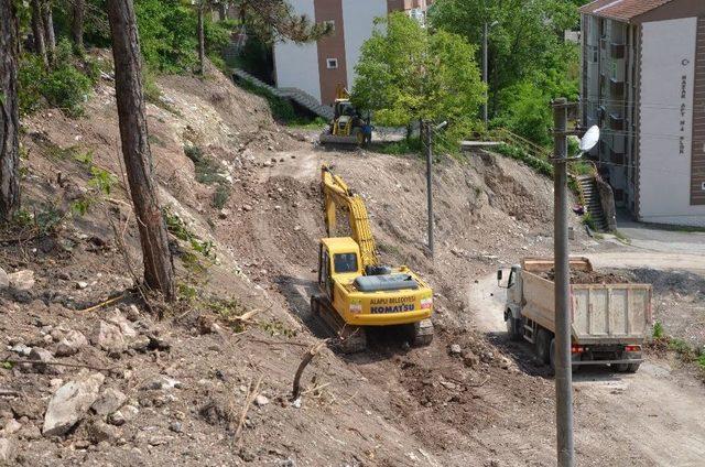 Alaplı’da Sosyal Tesislerinde Çalışmalar Sürüyor