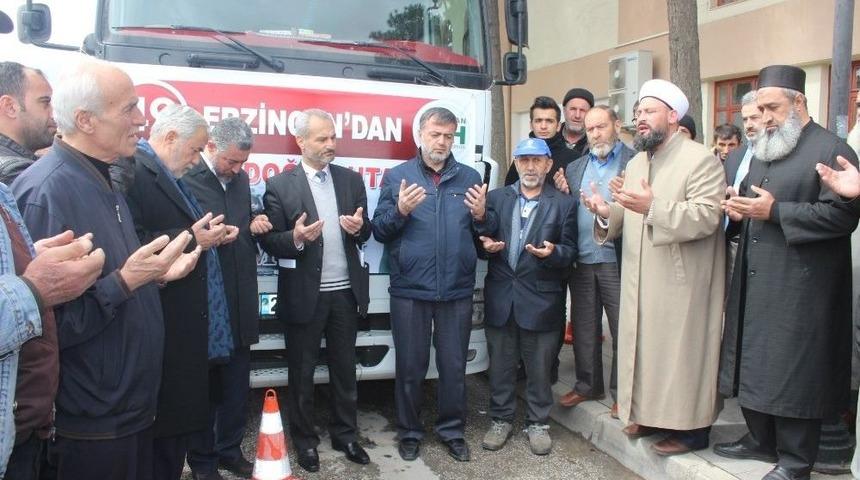 Erzincan&rsquo;dan Doğu Guta&rsquo;ya 80 Bin Tl Değerinde Yardım Malzemesi G&ouml;nderildi