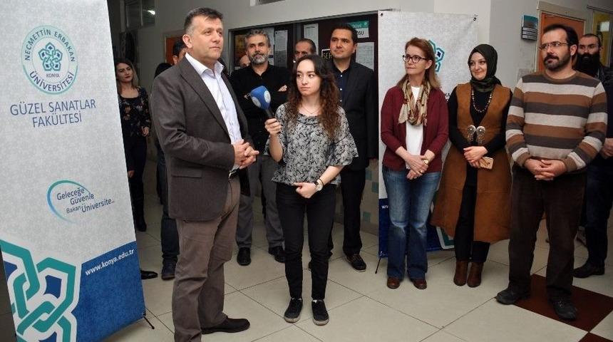 Ne&uuml; G&uuml;zel Sanatlar Fak&uuml;ltesi Grafik B&ouml;l&uuml;m&uuml; &Ouml;ğrencileri Sergi A&ccedil;tı