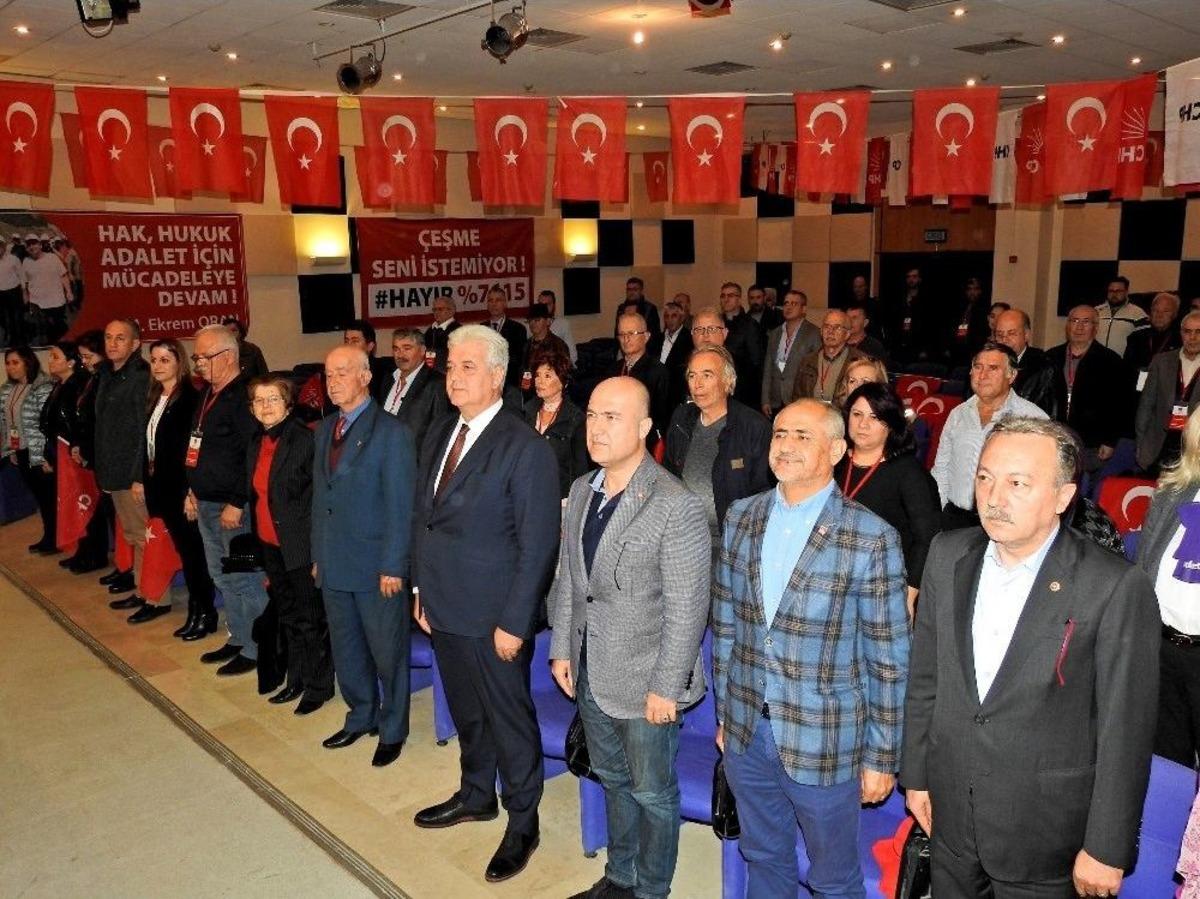 &Ccedil;eşme Chp&rsquo;de Ekrem Oran Yeniden Se&ccedil;ildi