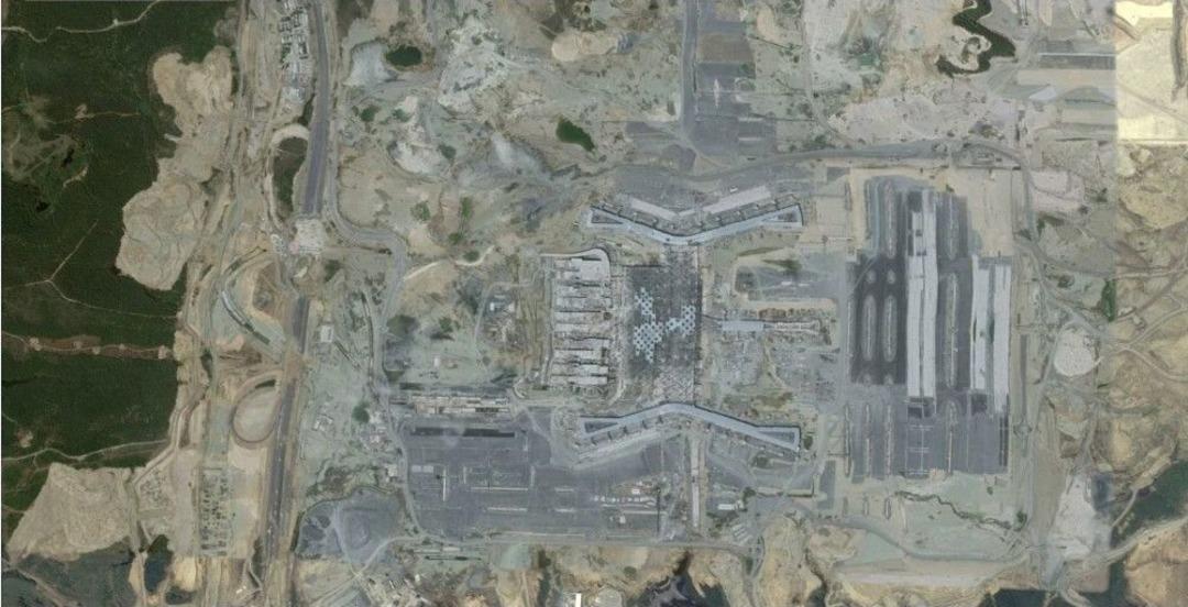 (&ouml;zel Haber) 3. Havalimanı İnşaatının Yıllar İ&ccedil;inde Değişimi Uzaydan G&ouml;r&uuml;nt&uuml;lendi