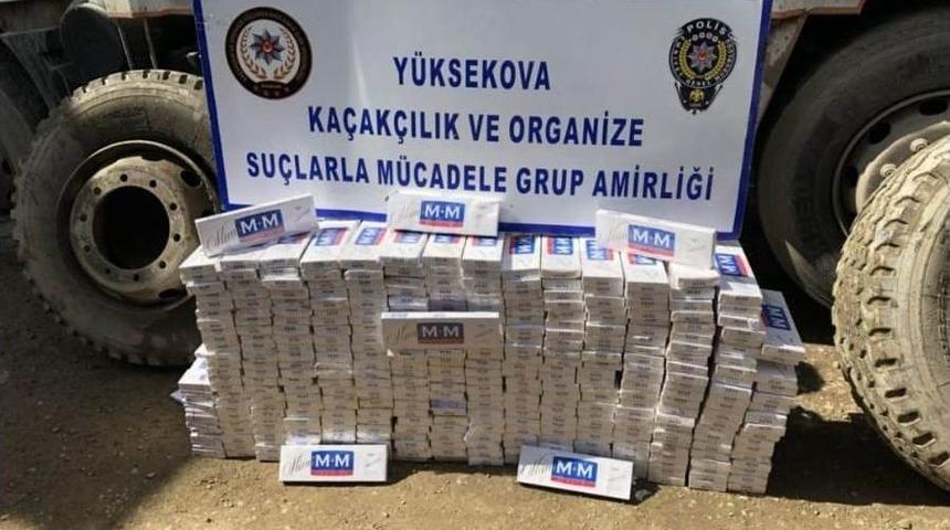 Hakkari&rsquo;de 6 Bin 120 Paket Ka&ccedil;ak Sigara Ele Ge&ccedil;irildi