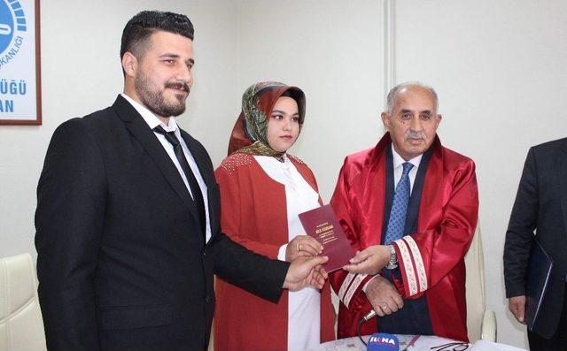 Adıyaman Müftülüğü Tarafından İlk Resmi Nikah Kıyıldı