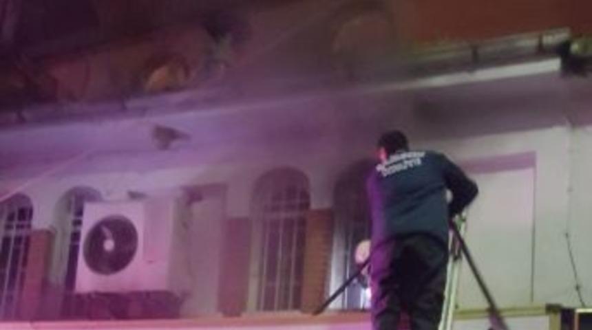 Bafra&rsquo;da İş Yeri Yangını