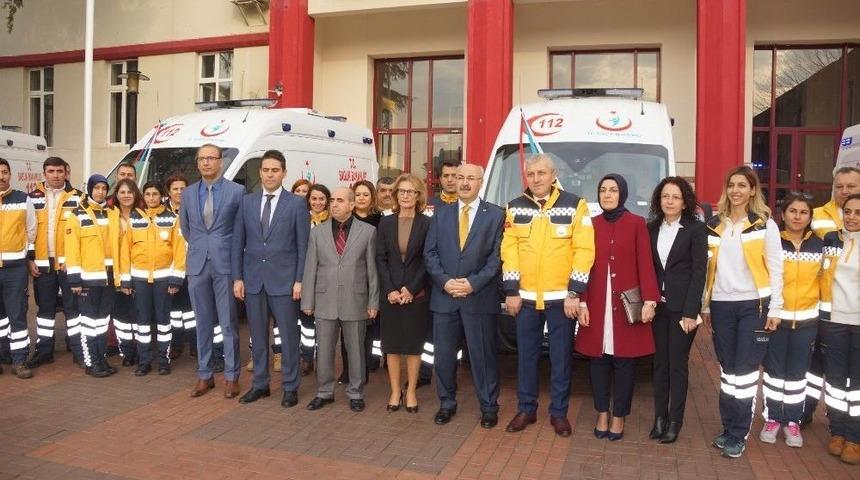 Aydın&rsquo;a 1 Milyon Lira Değerinde 5 Yeni Ambulans