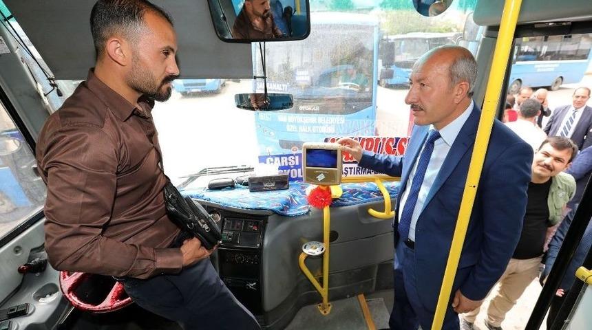 Van’daki Özel Halk Otobüslerine Denetim