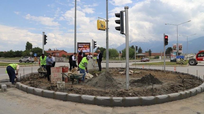 Talip Kaban Bulvarında &Ccedil;alışmalar Devam Ediyor