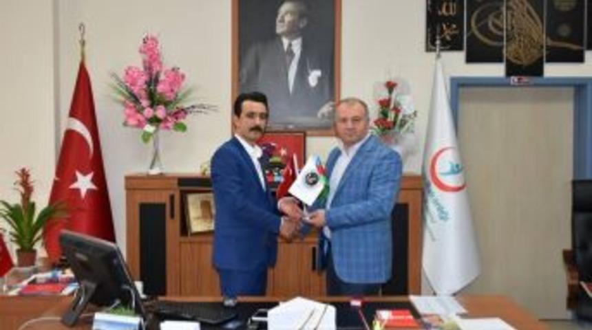 Asimder Başkanı G&uuml;lbey, Başhekim İlhan&rsquo;ı Ziyaret Etti