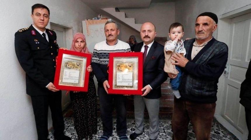 Amasya&rsquo;da Şehit Ailesine Şehadet Beratı