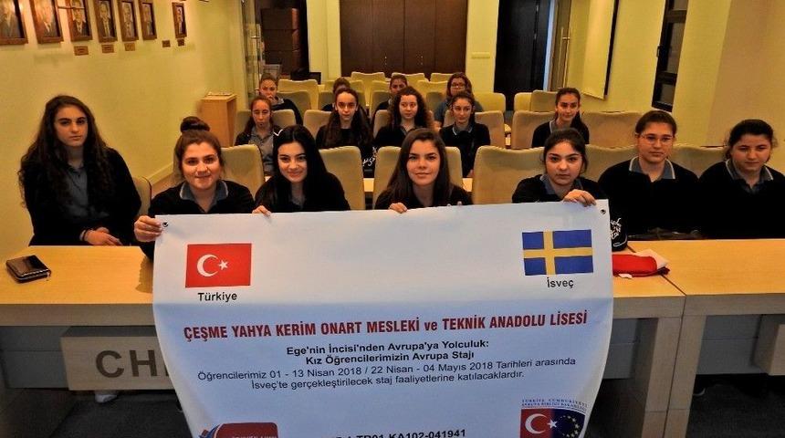 Çeşmeli Öğrenciler, İsveç’te Çeşme’yi Tanıtacak