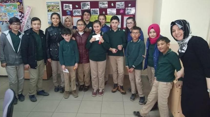 Ortaokul &Ouml;ğrencilerinden &Ouml;zel &Ouml;ğrencilere Ziyaret