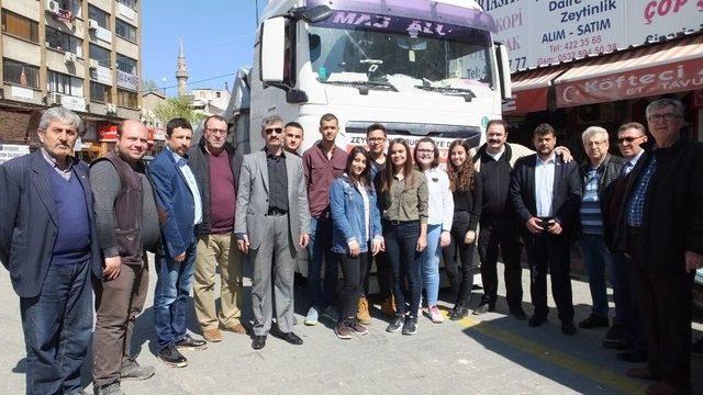 Burhaniyeliler Afrin’e Sevgilerini Gönderdi