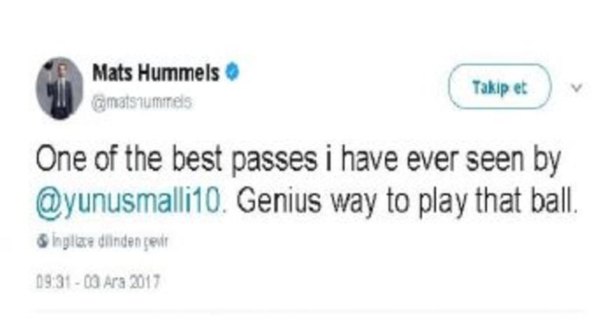 Hummels&rsquo;den Milli Futbolcuya &Ouml;vg&uuml;