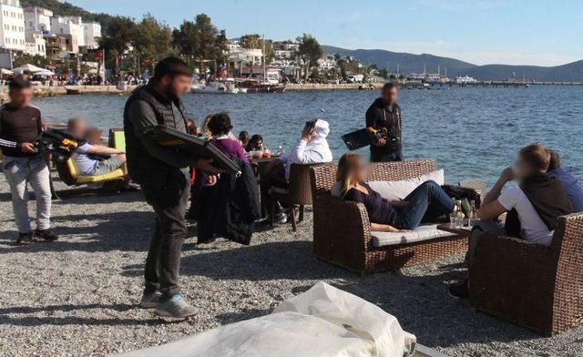 Bodrum Sahilerinde Şaşırtan Görüntü