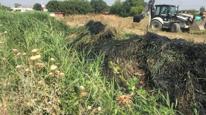 İshak&ccedil;elebi&rsquo;de Dere Temizlik &Ccedil;alışması Başladı