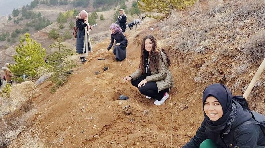 Kyk Ormanı İ&ccedil;in Bin Adet Fidan Diktiler