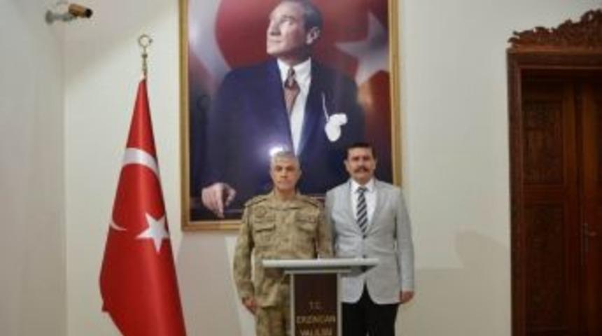 Jandarma Genel Komutanı Orgeneral Arif &Ccedil;etin, Erzincan Valiliği&rsquo;ni Ziyaret Etti