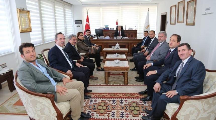 Mhp Adaylarından Vali Ve Belediye Başkanı&rsquo;na Ziyaret