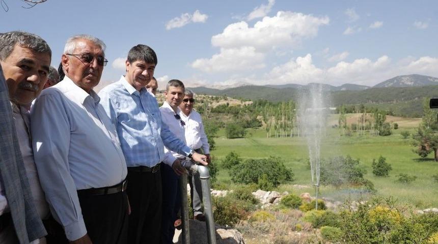 Kaş&rsquo;ın Yayla&ccedil;avdır Mahallesi Sulama Suyuna Kavuştu