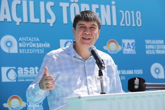 Kaş’ın Yaylaçavdır Mahallesi Sulama Suyuna Kavuştu