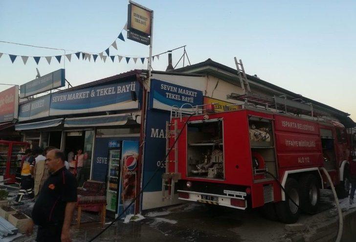 Isparta’da Korkutan Tekel Bayi Yangını G5